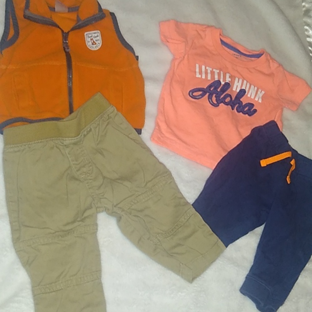 Baby Boy 6 Months Lot of 4 Set